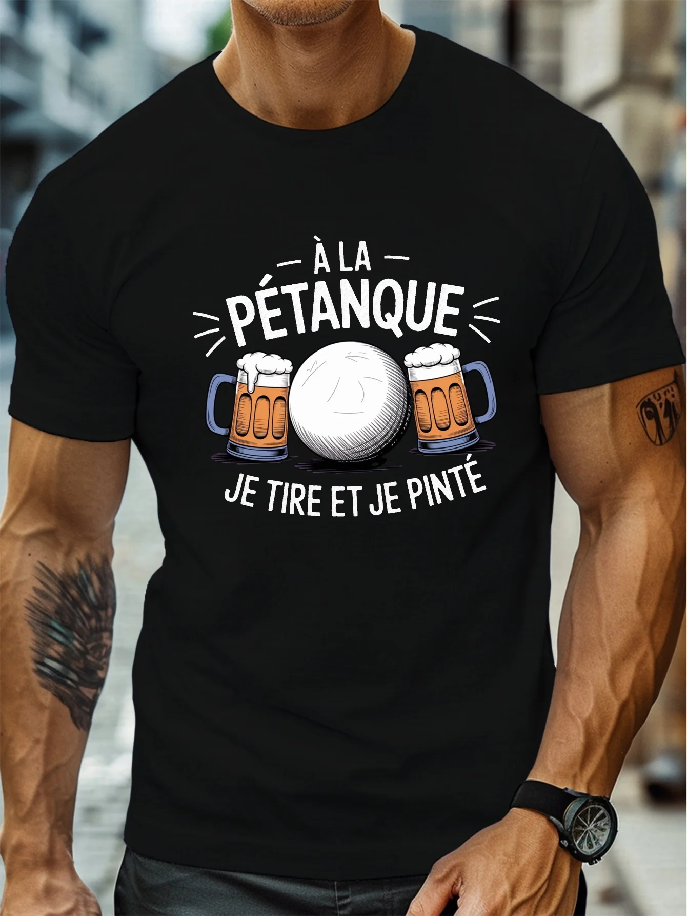 Party Games Quotes Short - Moda Erkek Pétanque Bira Komik Grafik