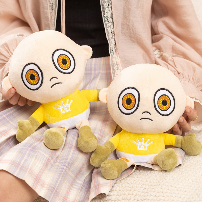Party Games Children - 26cm Sarı Peluş Oyuncaklar Kawaii Bebek