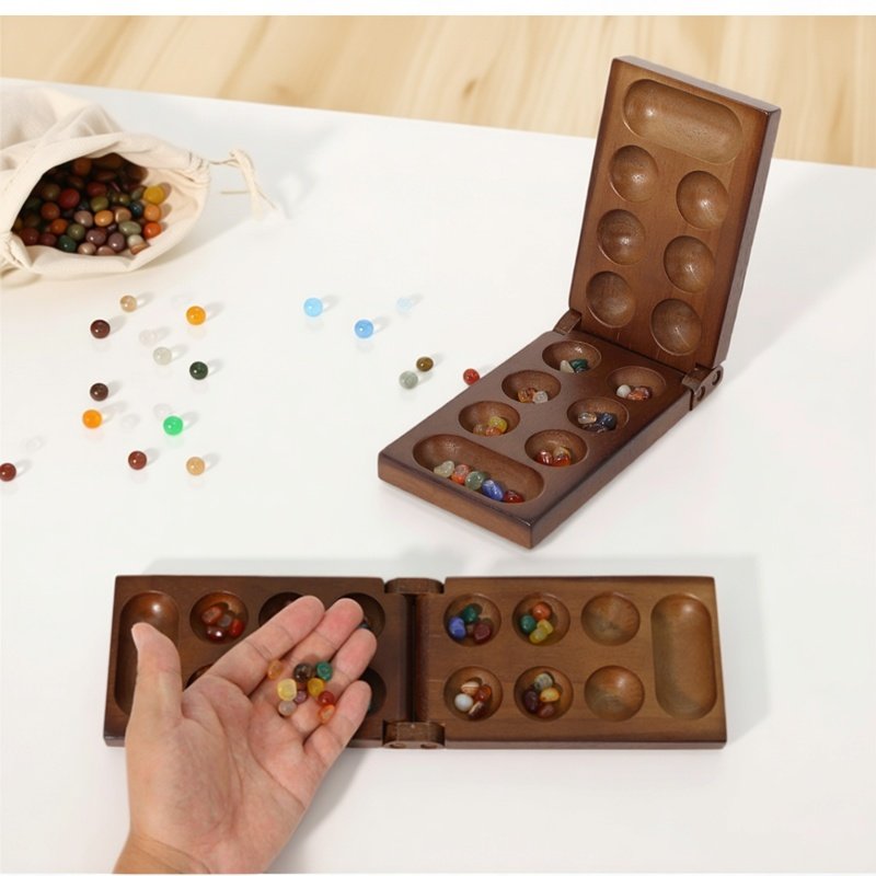 Party Games Board Game - Antik Mancala Afrika Satranç Seti Temel