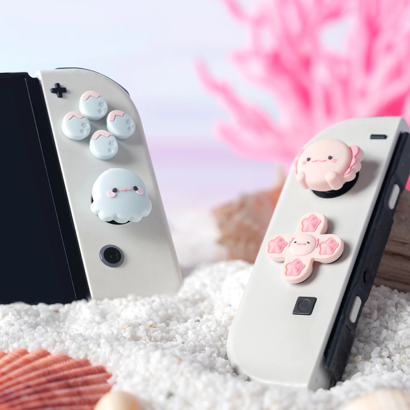 Party Games Nintendo Switch - Akvaryum partisi silikon yumuşak D-pad düğmesi