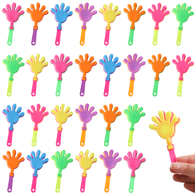 Party Games No Props - 12/24 adet renkli Mini el tokmağı