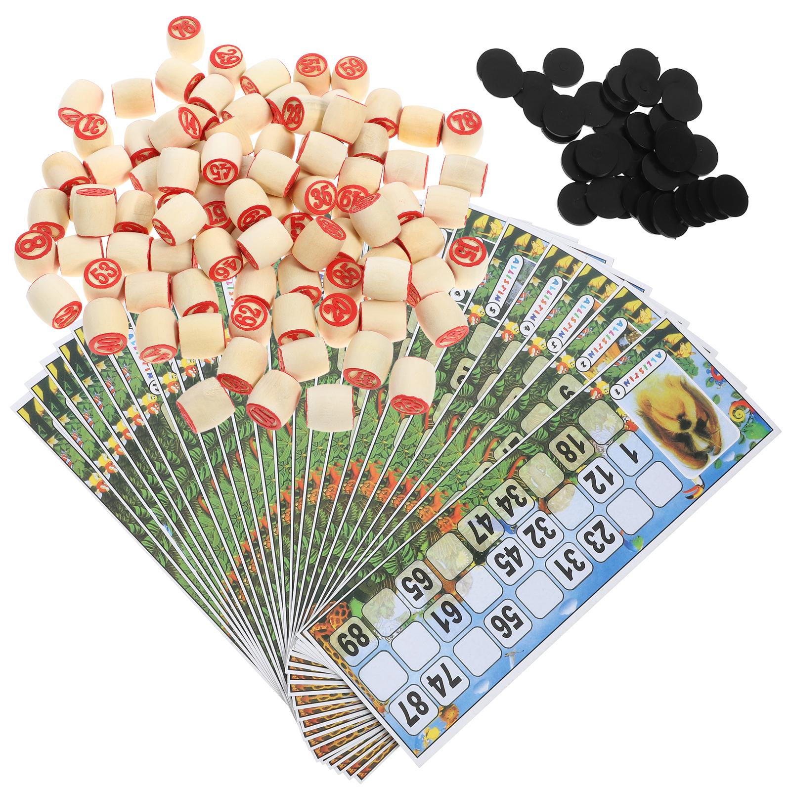 1 takım Ahşap Numarası Satranç - Party Games Bingo incelemesi ve fiyatı