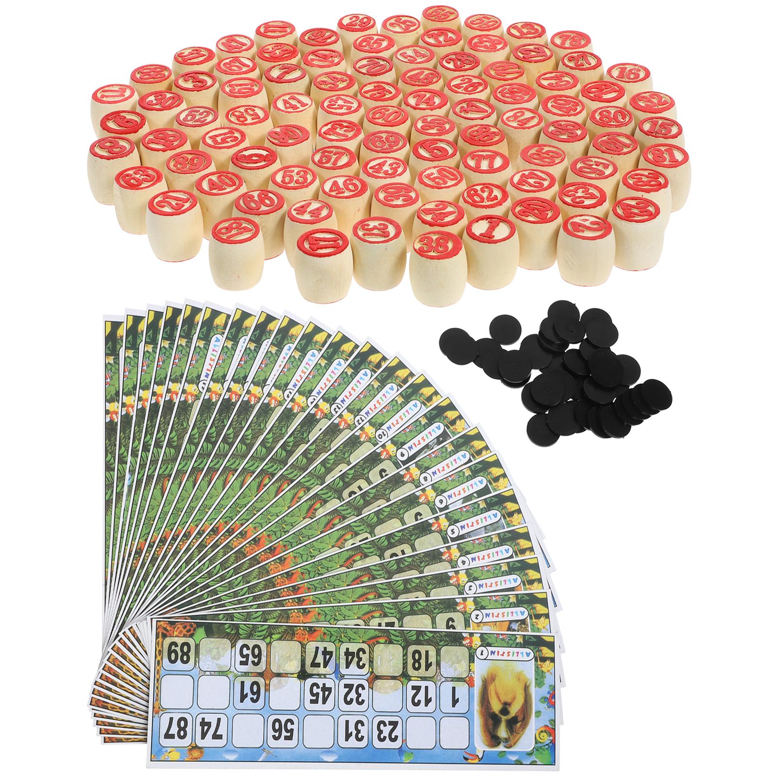 1 takım Ahşap Numarası Satranç - Party Games Bingo incelemesi ve fiyatı