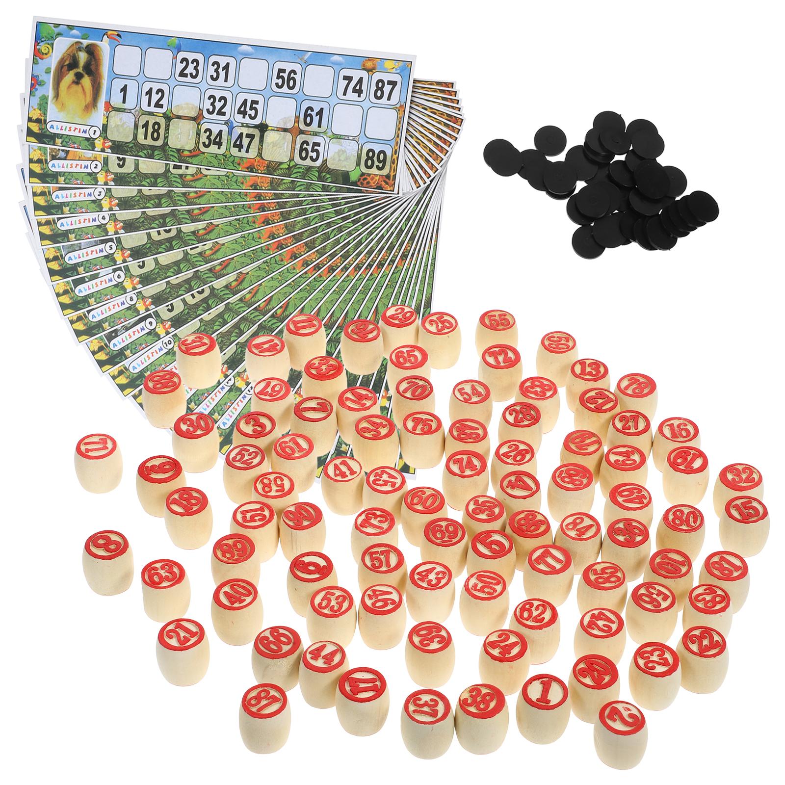1 takım Ahşap Numarası Satranç - Party Games Bingo incelemesi ve fiyatı