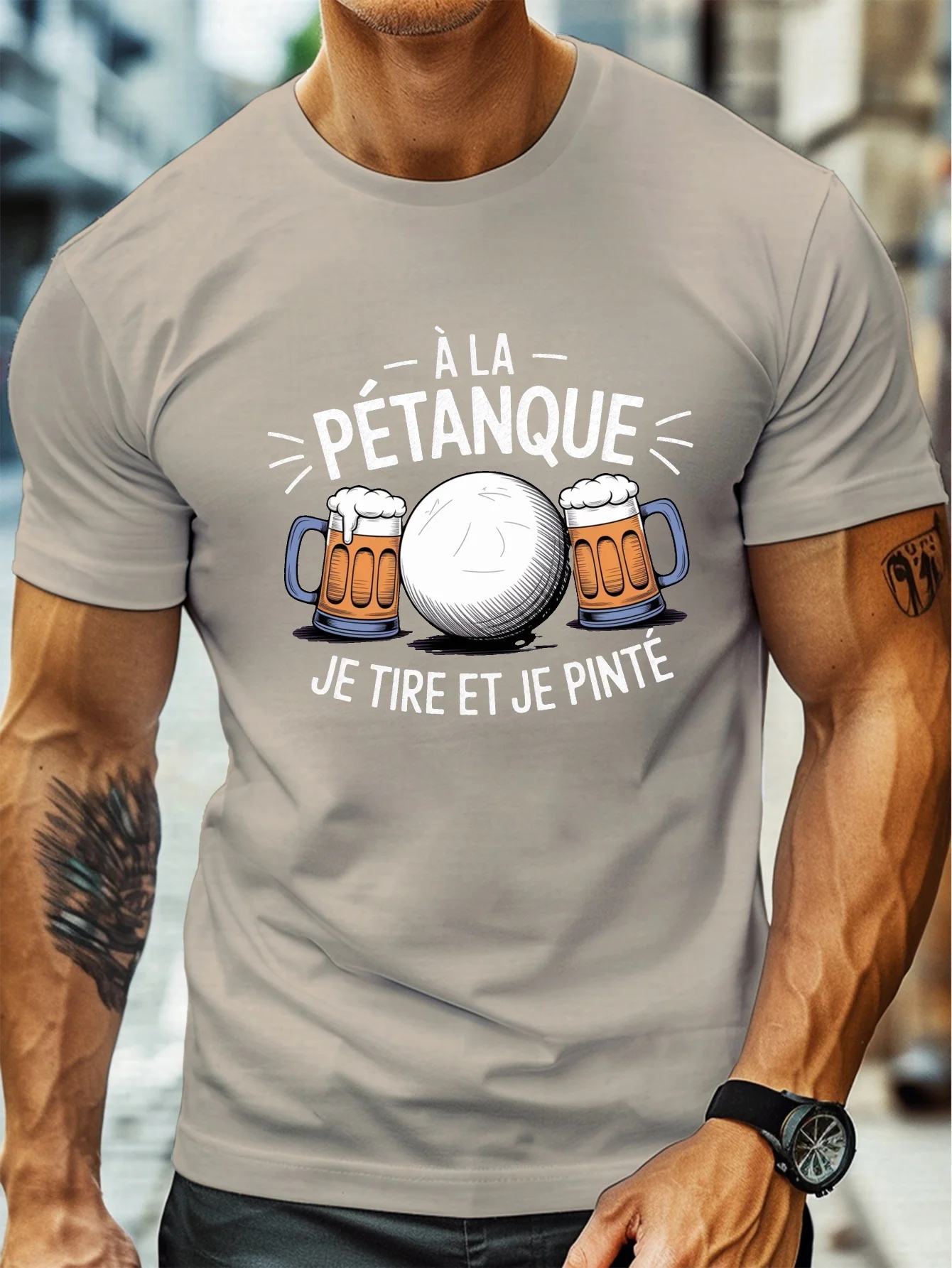 Moda Erkek Pétanque Bira Komik - Party Games Quotes Short incelemesi ve fiyatı