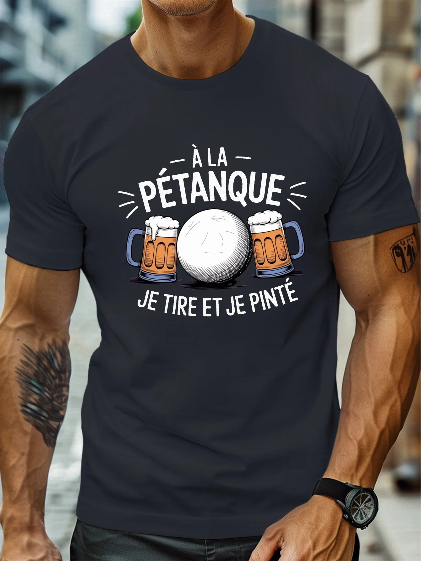 Moda Erkek Pétanque Bira Komik - Party Games Quotes Short incelemesi ve fiyatı
