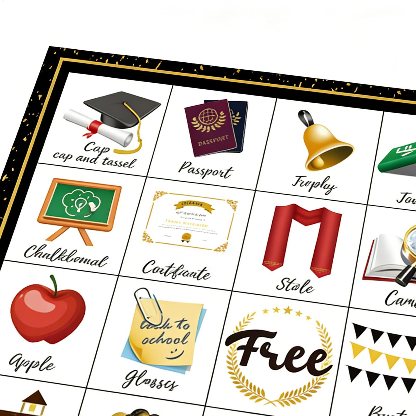 Mezuniyet Bingo Oyun Kartları  - Party Games College incelemesi ve fiyatı