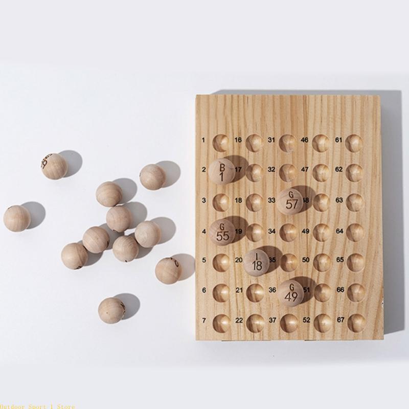 A0KA 75 Adet Doğal Ahşap Bingo - Party Games Bingo incelemesi ve fiyatı