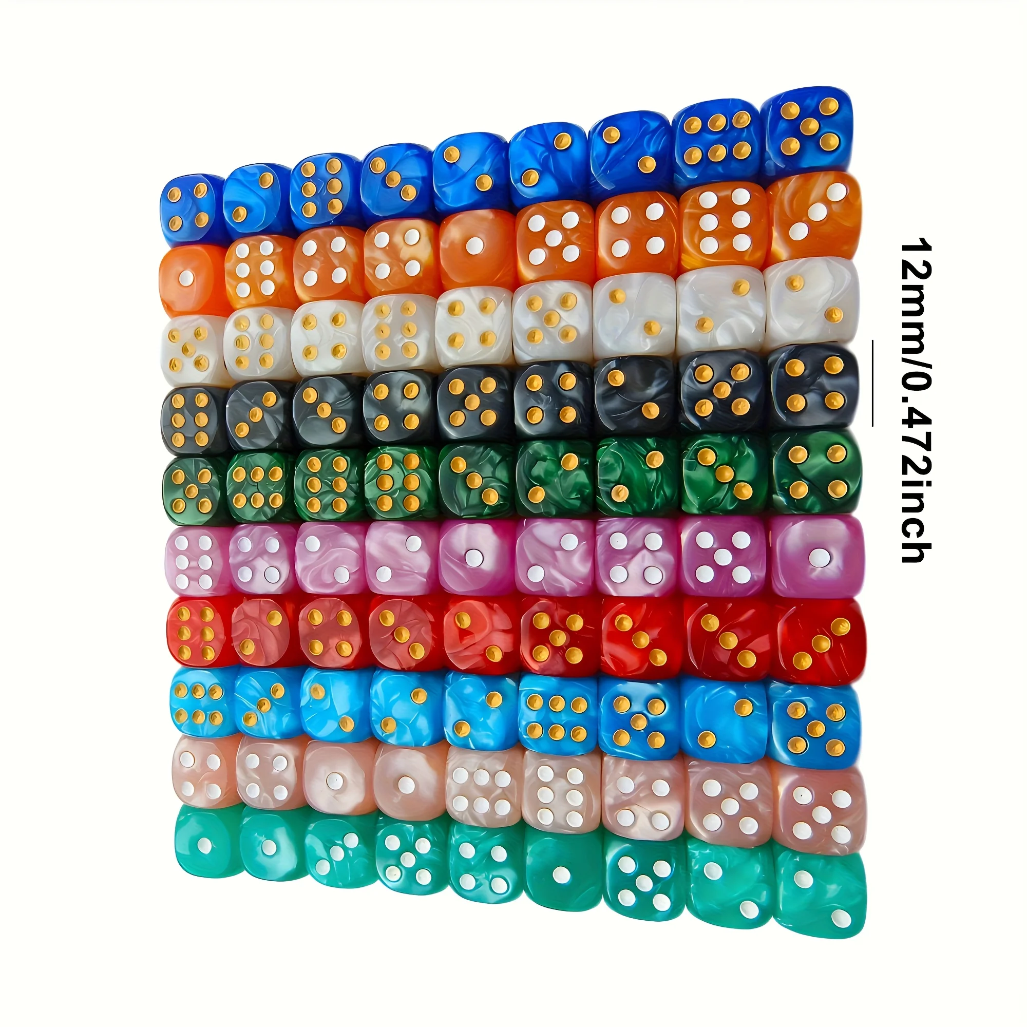 10 Adet 12mm İnci Desenli D6 Z - Party Games Console incelemesi ve fiyatı