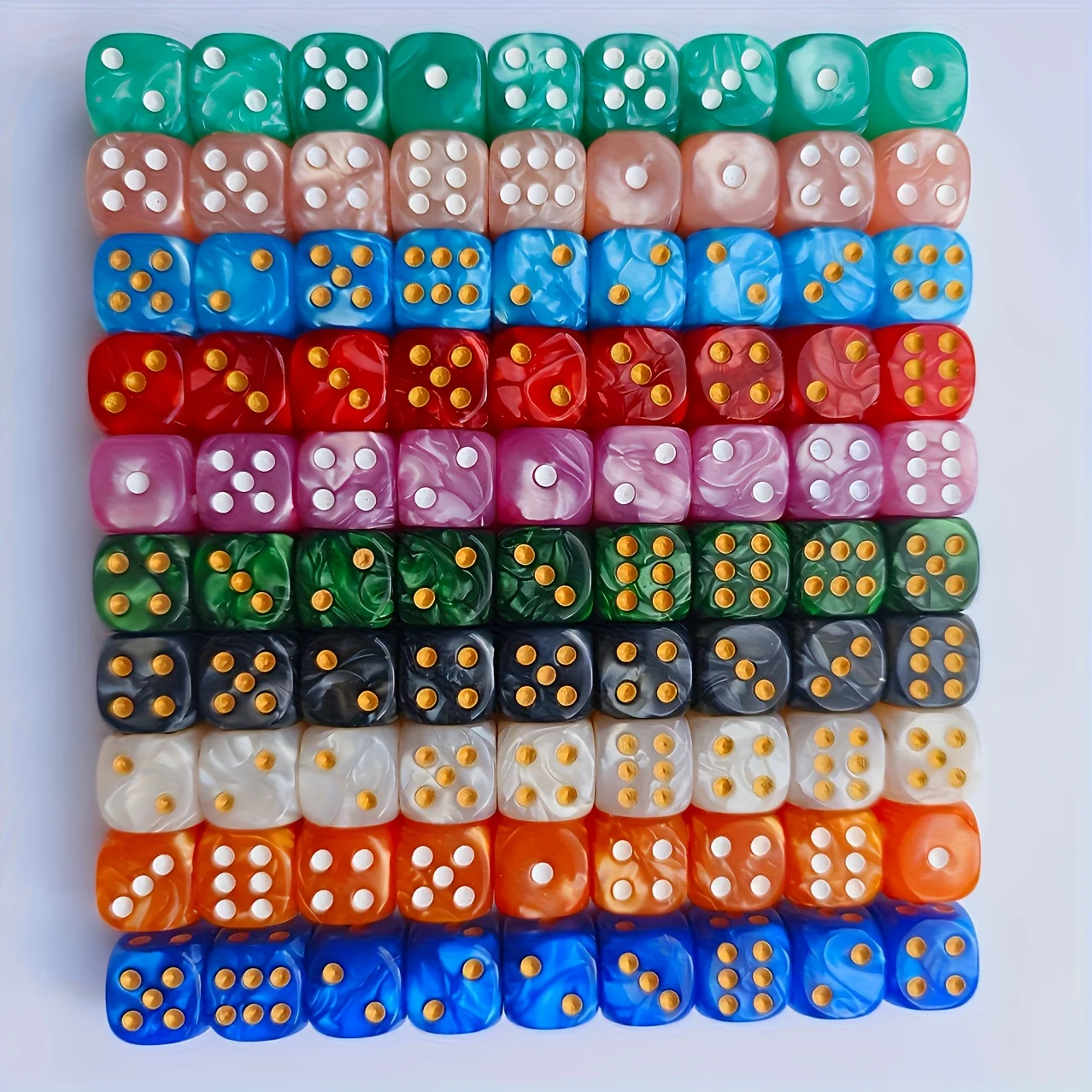 10 Adet 12mm İnci Desenli D6 Z - Party Games Console incelemesi ve fiyatı