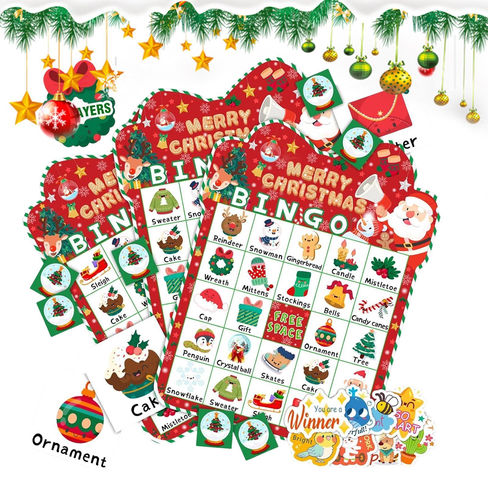 Noel Bingo Oyunu 24 Kart Seti, - Party Games Bingo incelemesi ve fiyatı