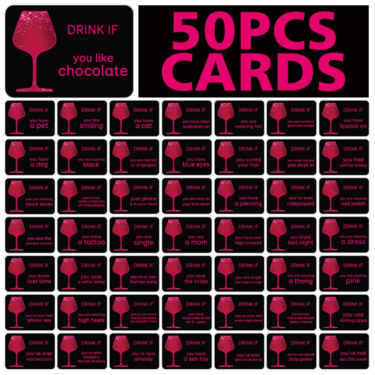 50 adet Bekarlığa Veda Partisi - Party Games Bridal Shower incelemesi ve fiyatı
