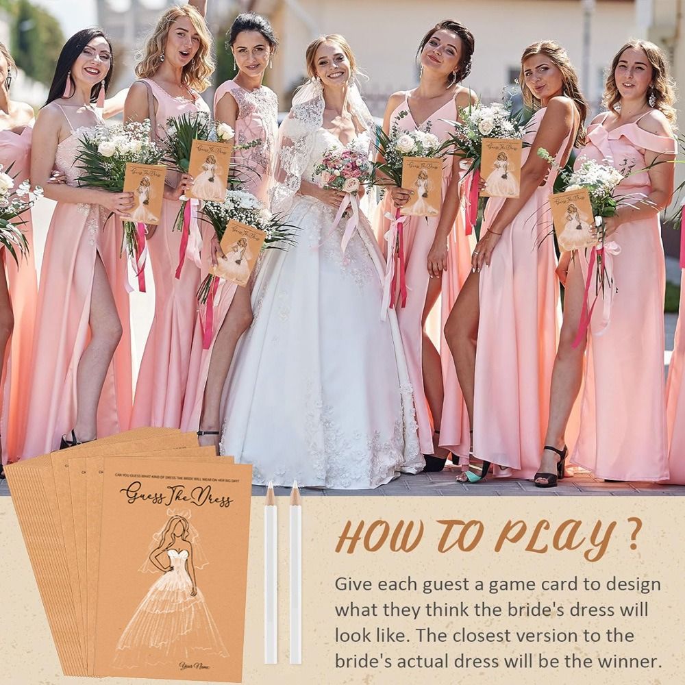 10 Adet Elbiseyi Tahmin Et Gel - Party Games Bridal Shower incelemesi ve fiyatı